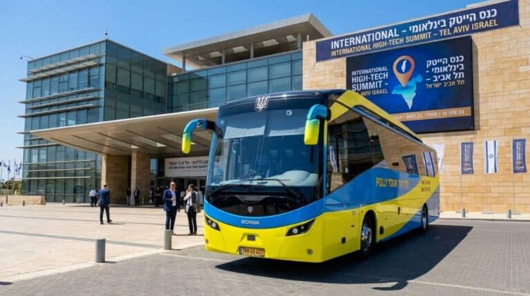 אוטובוס פולי תור בכנס הייטק בתל אביב